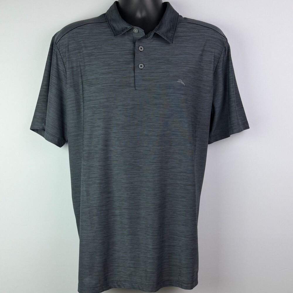 Tommy Bahama IslandZone Gray Golf Polo XL - Picture 4 of 9